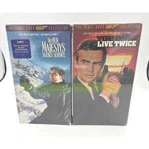 James Bond 007 VHS: On Her Majesty's Secret & Service You Only Live Twice